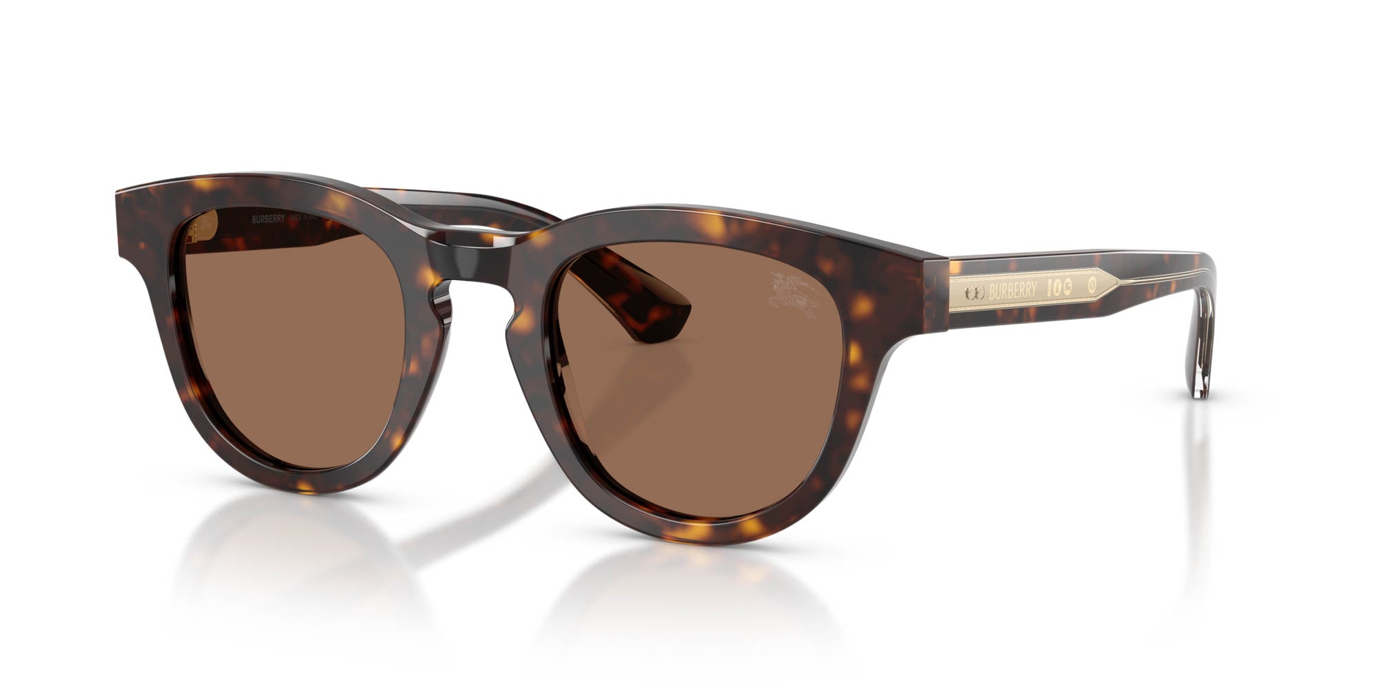 Burberry Brown Square Sunglasses Check Square Sunglasses in Vintage check | Burberry® Official main image 2