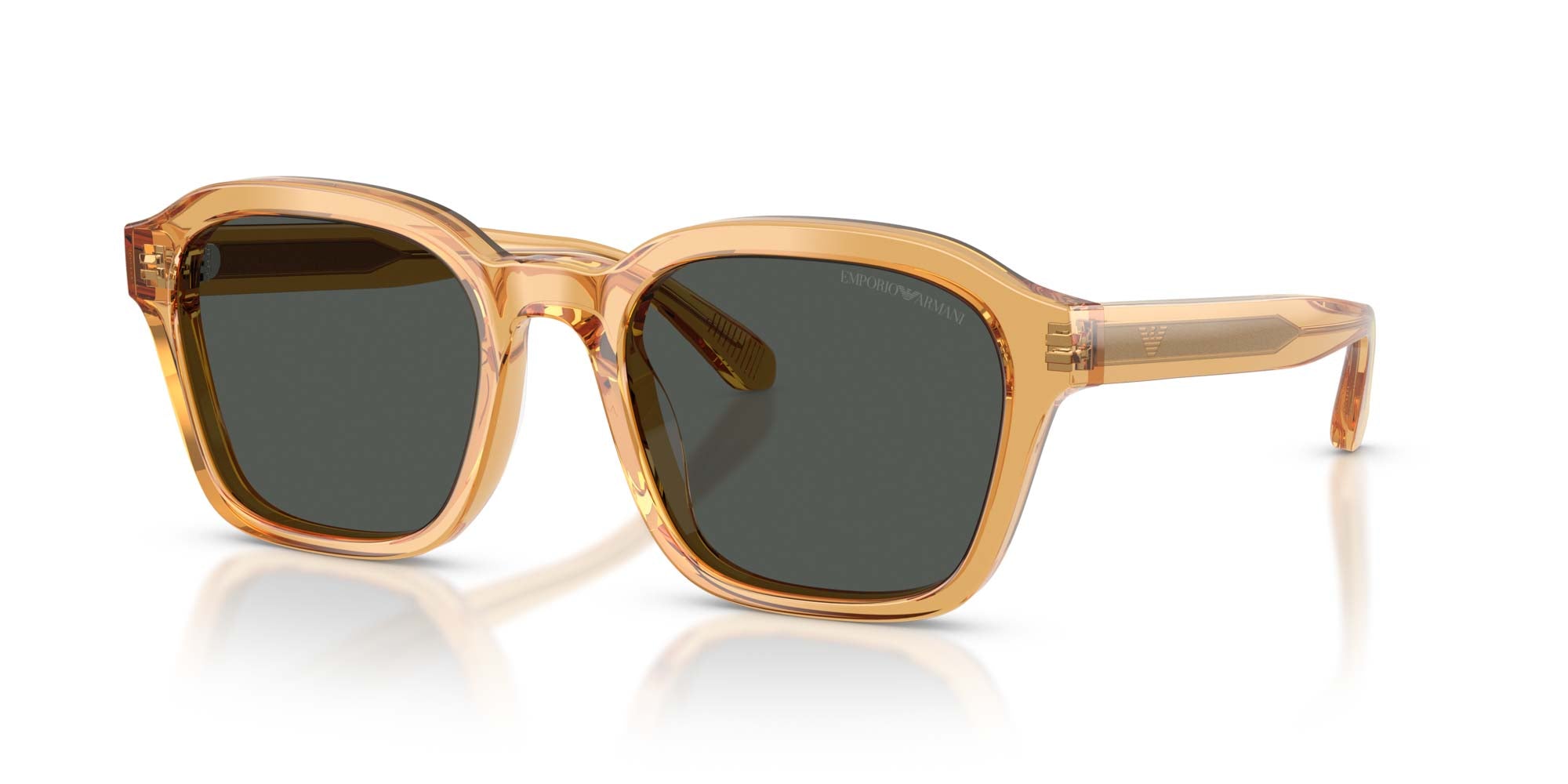 Emporio Armani Stylish Gold Sunglasses Emporio Armani 1997 Vintage Sunglasses Gold Green Retro  main image 4