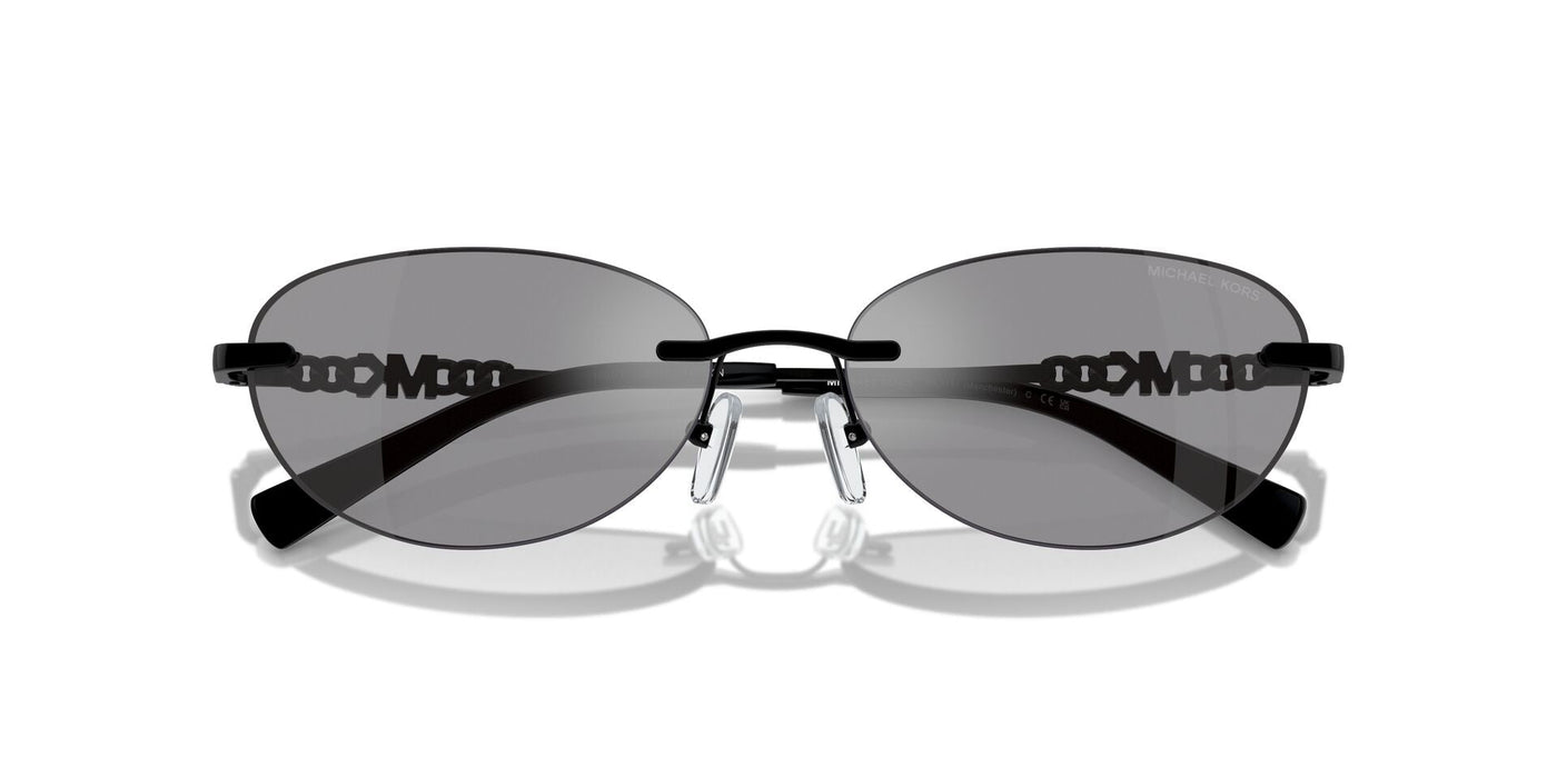 Michael Kors Manchester MK1151 Grey Solid Black Mirror/Grey Black #colour_grey-solid-black-mirror-grey-black