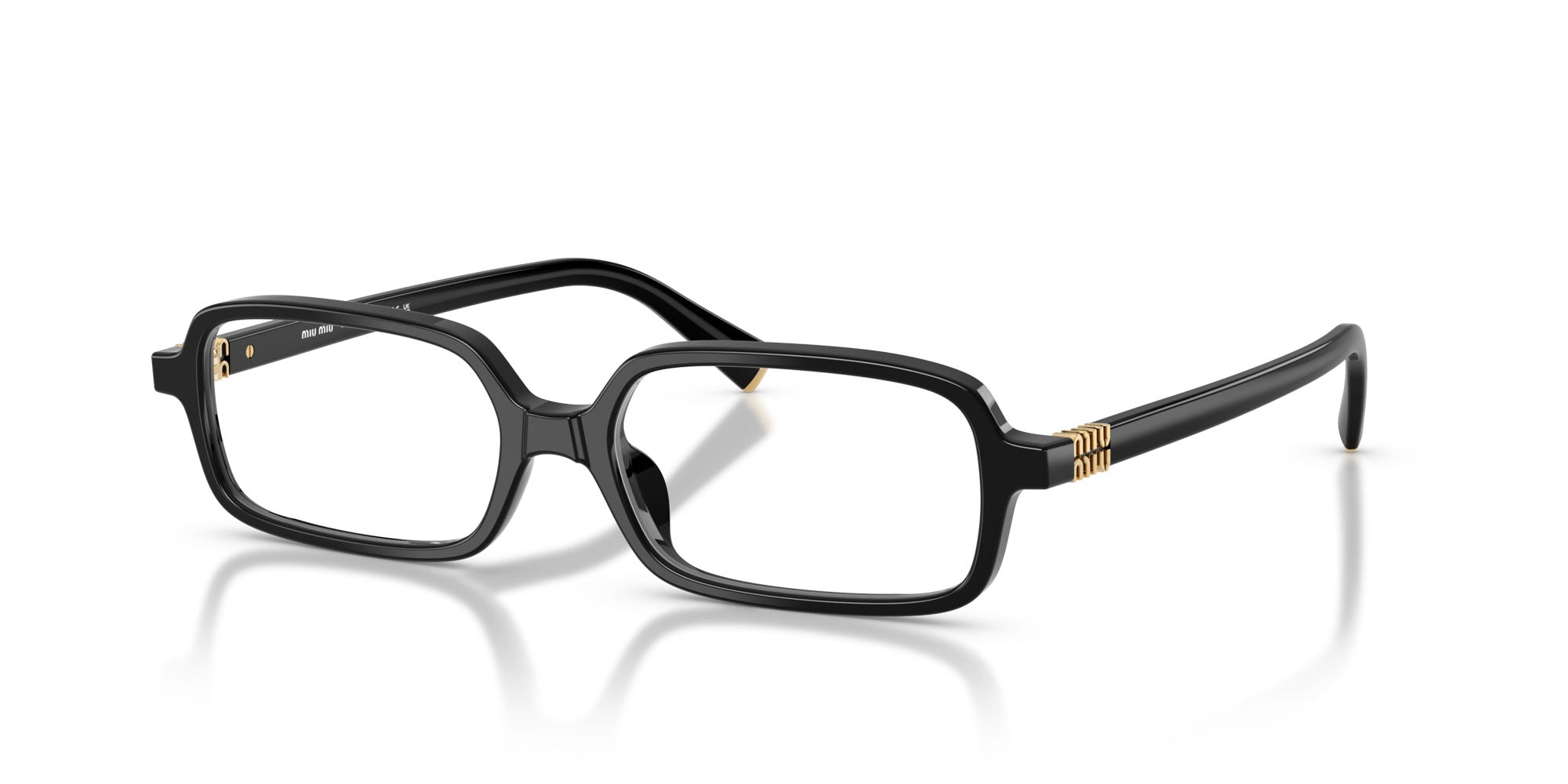 Miu Miu VMU01Y Rectangle Glasses | Fashion Eyewear US