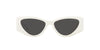 Miu Miu SMU06Y White/Dark Grey #colour_white-dark-grey