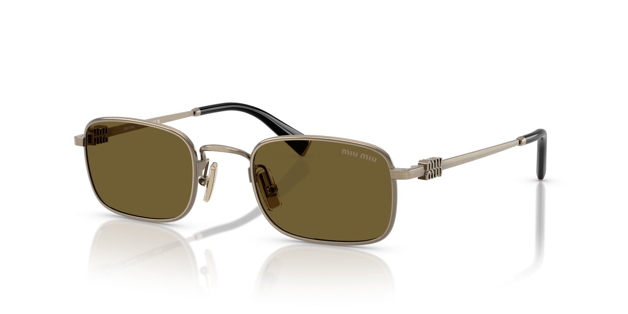 Miu Miu SMU A53 Rectangle Sunglasses | Fashion Eyewear US display picture 1