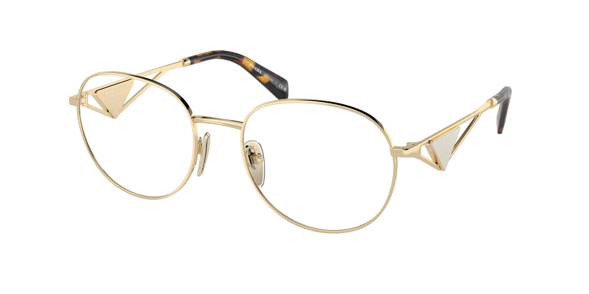 Prada VPRA50V Round Glasses Fashion Eyewear
