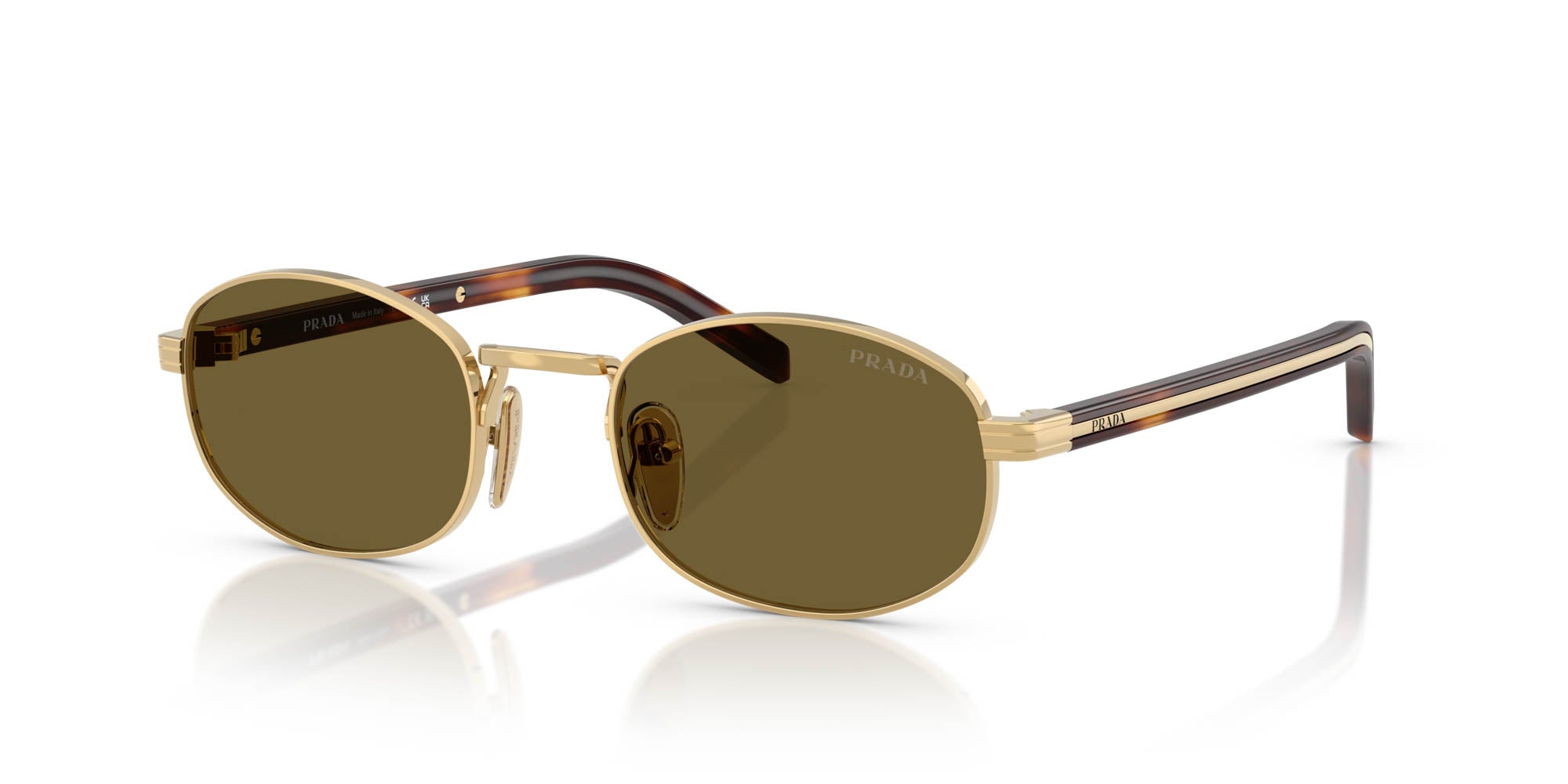 Prada SPR B53 Oval Sunglasses | Fashion Eyewear US