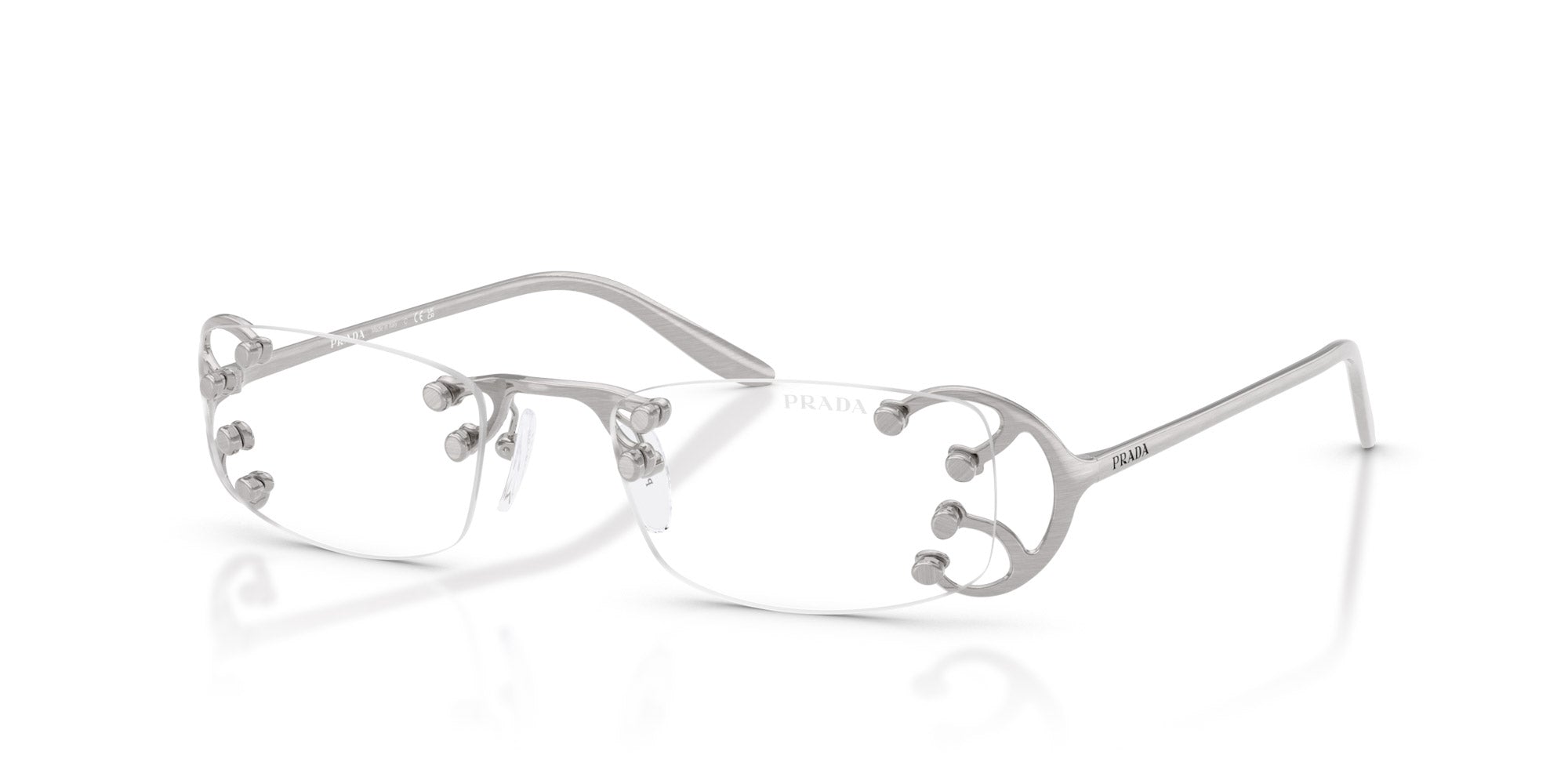 Prada VPR C57 Rectangle Glasses | Fashion Eyewear US