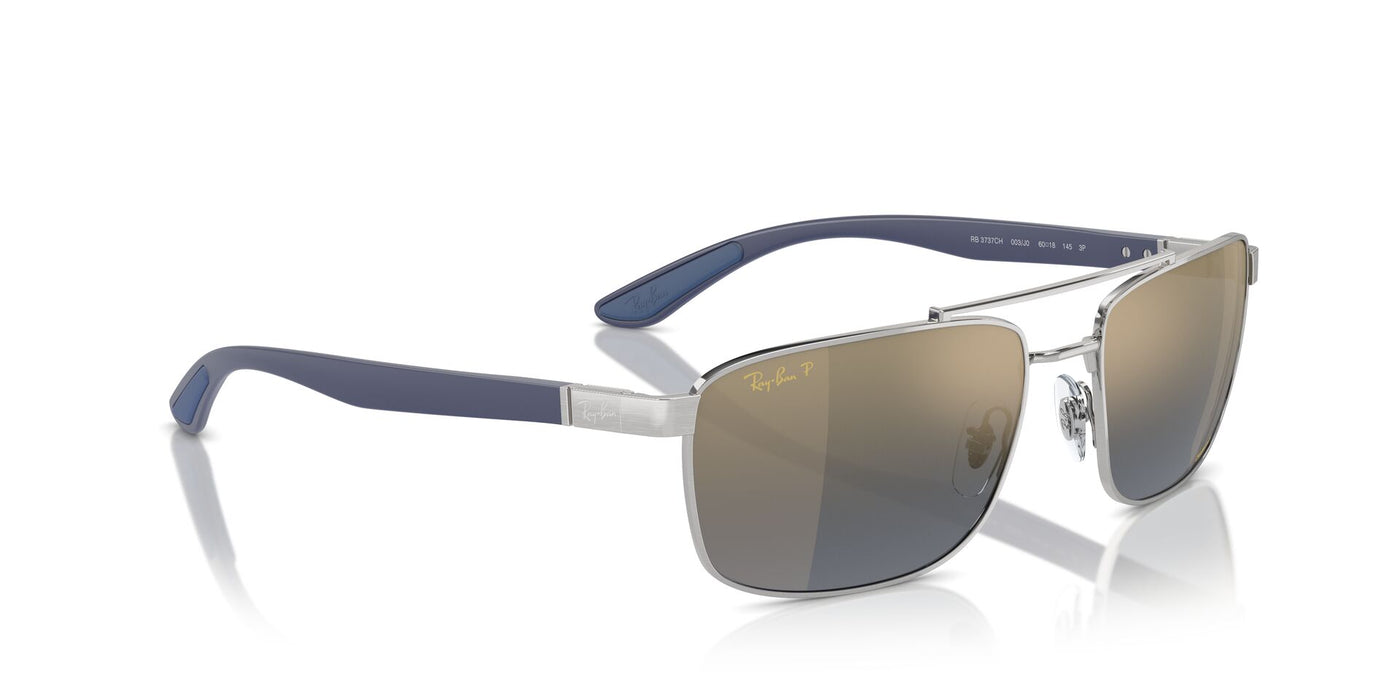 Ray-Ban RB3737CH Silver/Blue-Gold Polarised #colour_silver-blue-gold-polarised