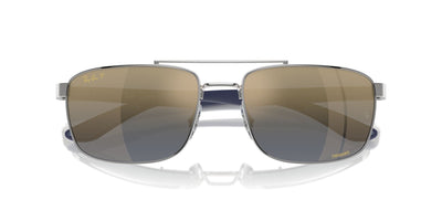 Ray-Ban RB3737CH Silver/Blue-Gold Polarised #colour_silver-blue-gold-polarised