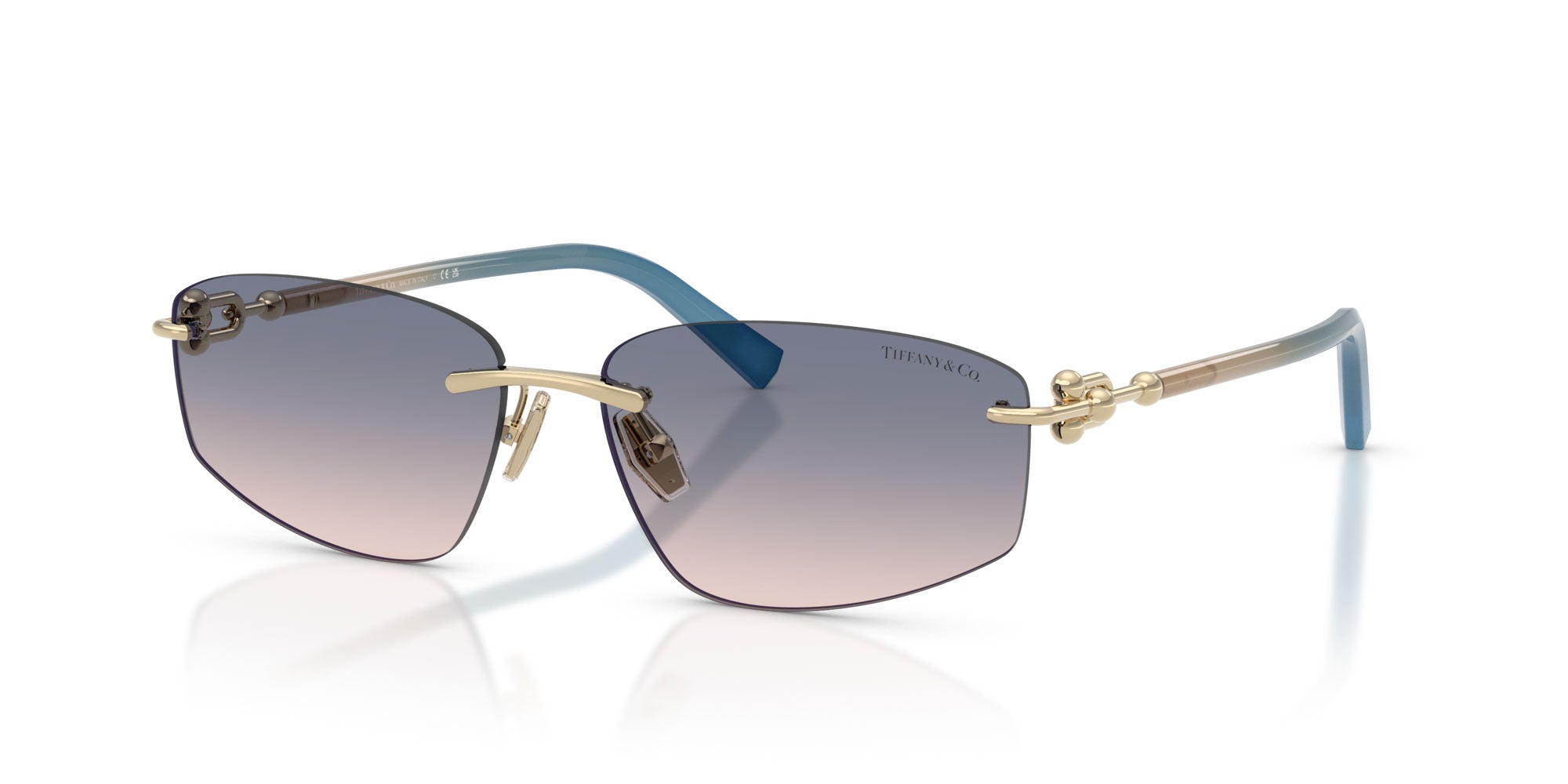 Tiffany&co. rimless sunglass y2k 超美品 Tiffany TF3114 Rectangle Sunglasses | Fashion Eyewear