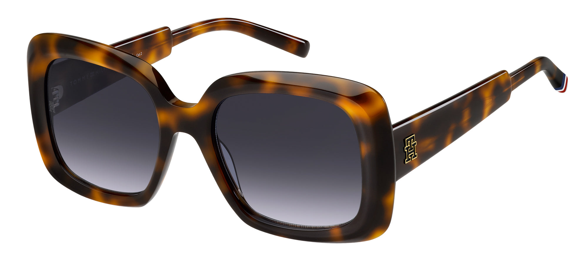Tommy Hilfiger Fashionable Sunglasses for Woman Tommy Hilfiger Th 1723/s Women Havana Geometric Sunglasses  main image 2