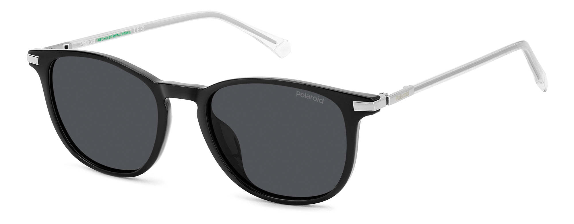 New Polaroid Gray Square Sunglasses Polaroid Unisex Grey Square Sunglasses main image 3