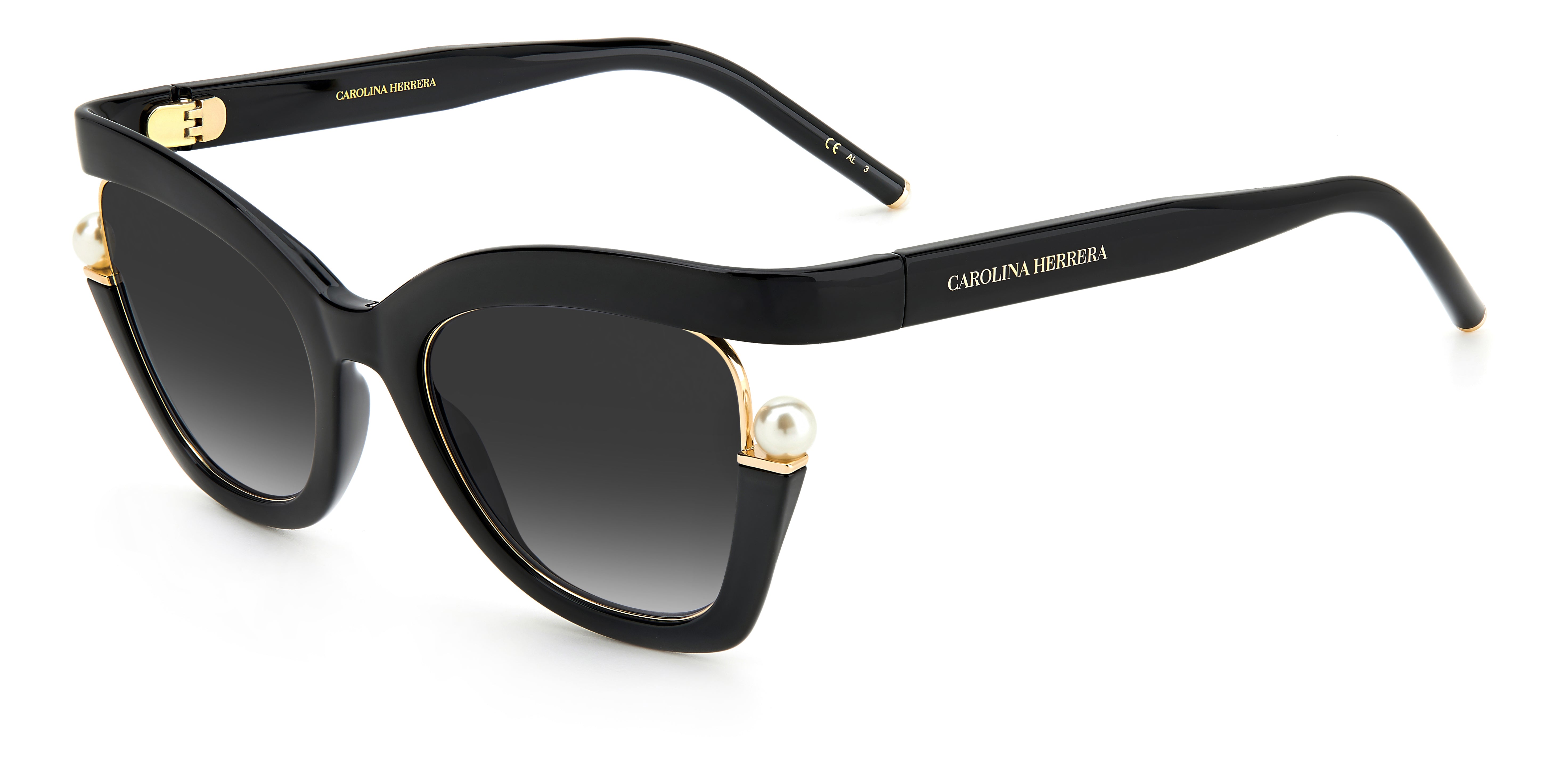 Carolina Herrera CH 0002/S Cat Eye Sunglasses | Fashion Eyewear display picture 3