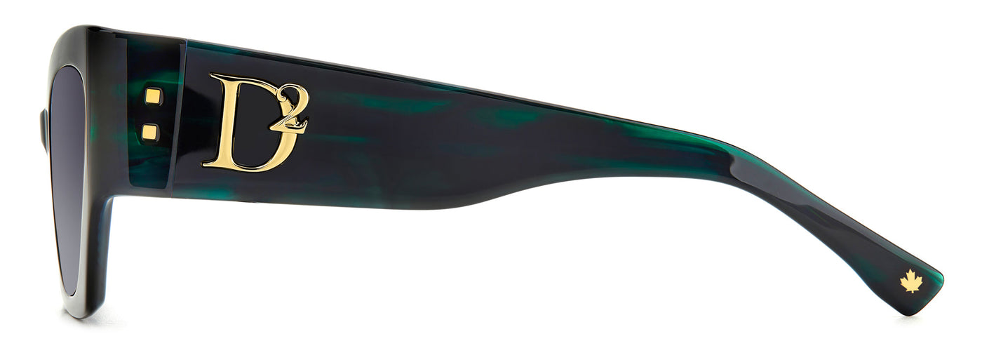 DSQUARED2 D2 0132/S Green Horn/Grey Gradient #colour_green-horn-grey-gradient