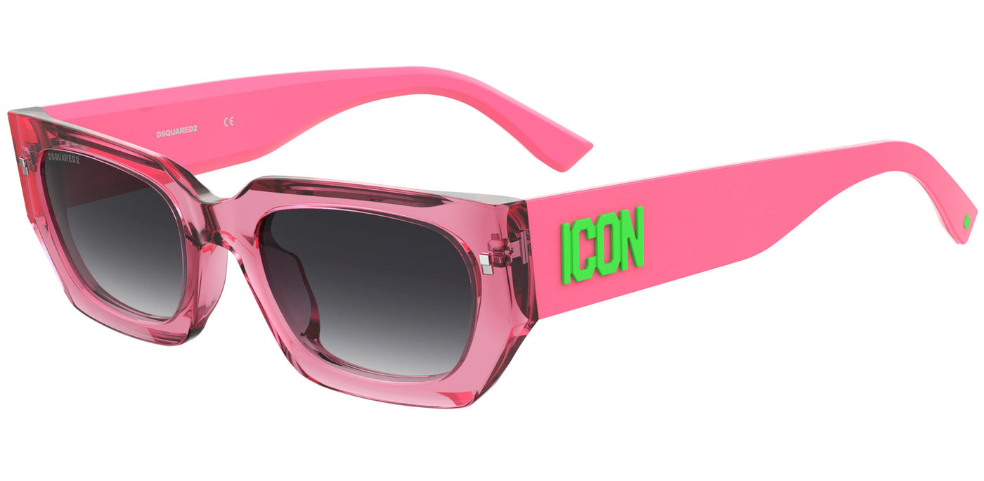 DSQUARED2 ICON 0017/S Pink Fluo/Grey Gradient #colour_pink-fluo-grey-gradient