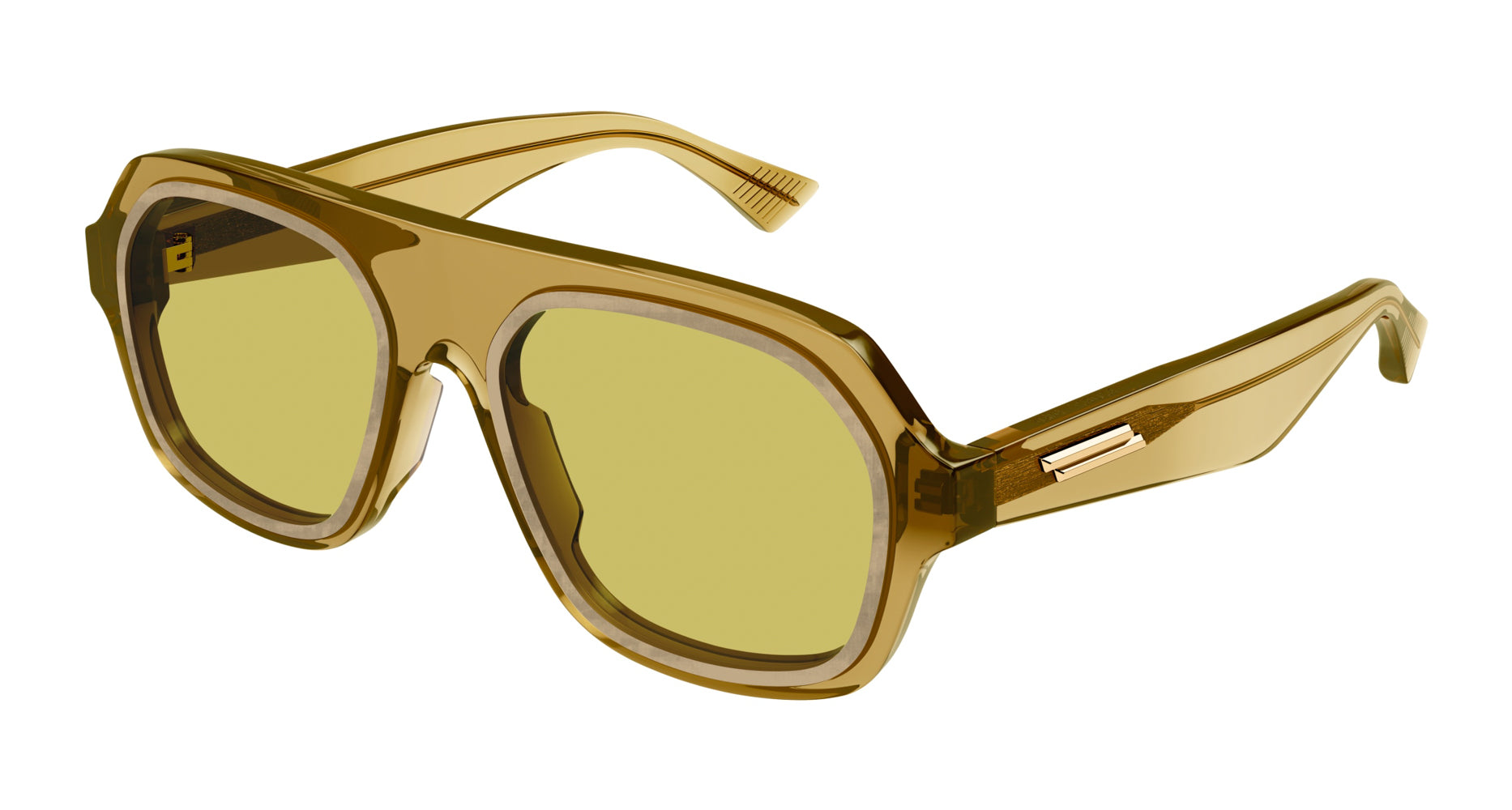 Bottega Veneta BV1217S Aviator Sunglasses | Fashion Eyewear