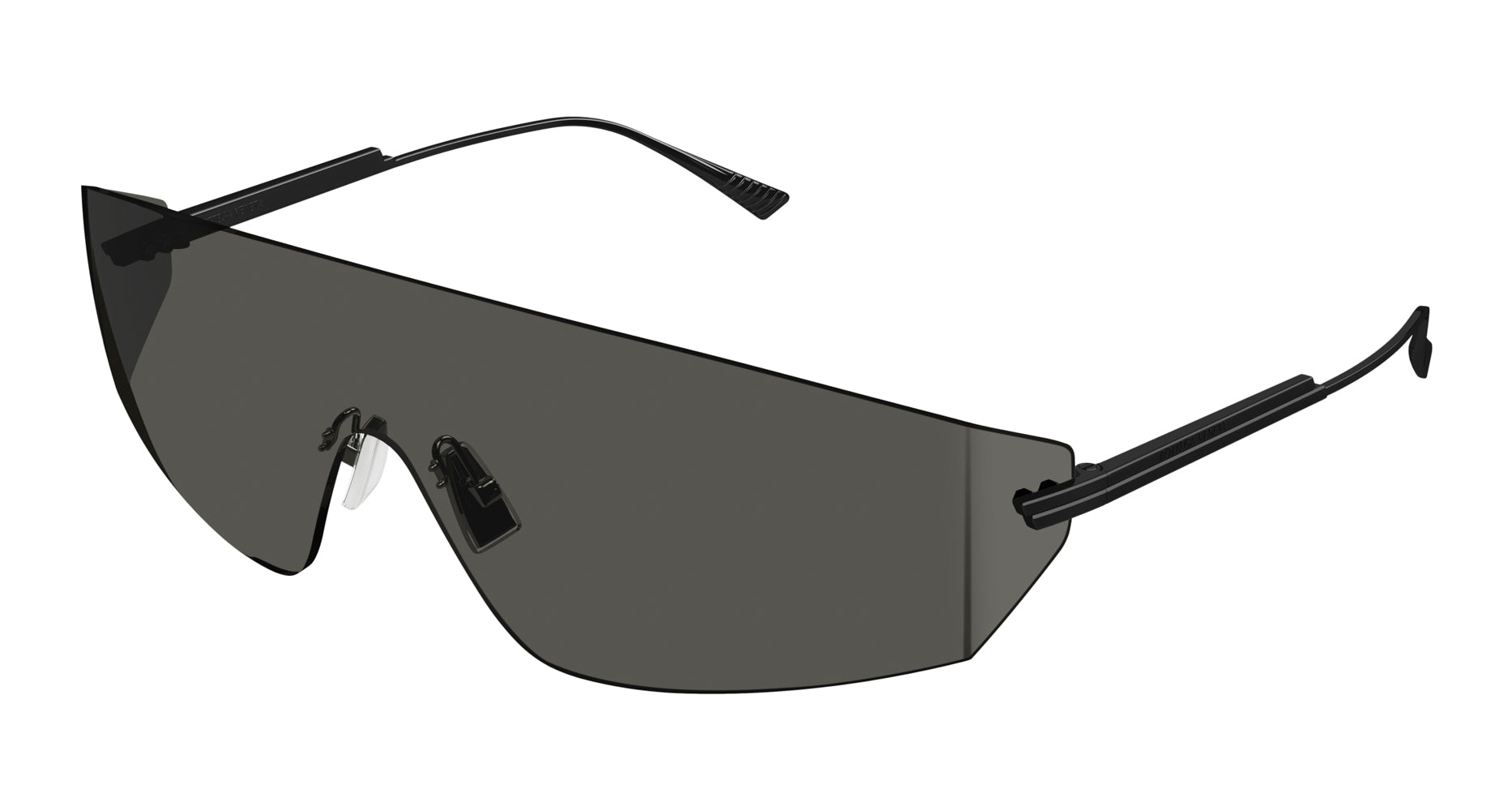 Bottega Veneta Black Shield Sunglasses with Dark Gray Lenses Bottega Veneta Unapologetic BV1027S 001 Sunglasses Men main image 2
