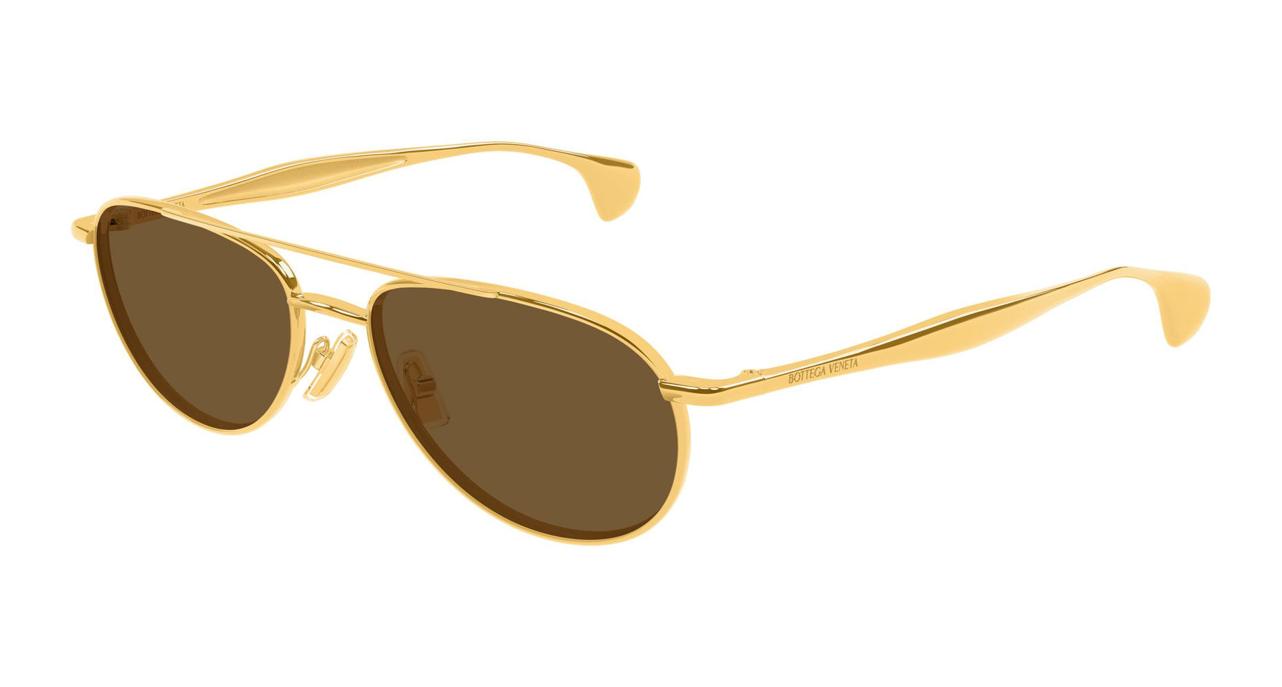 Bottega Veneta BV1419S Aviator Sunglasses | Fashion Eyewear