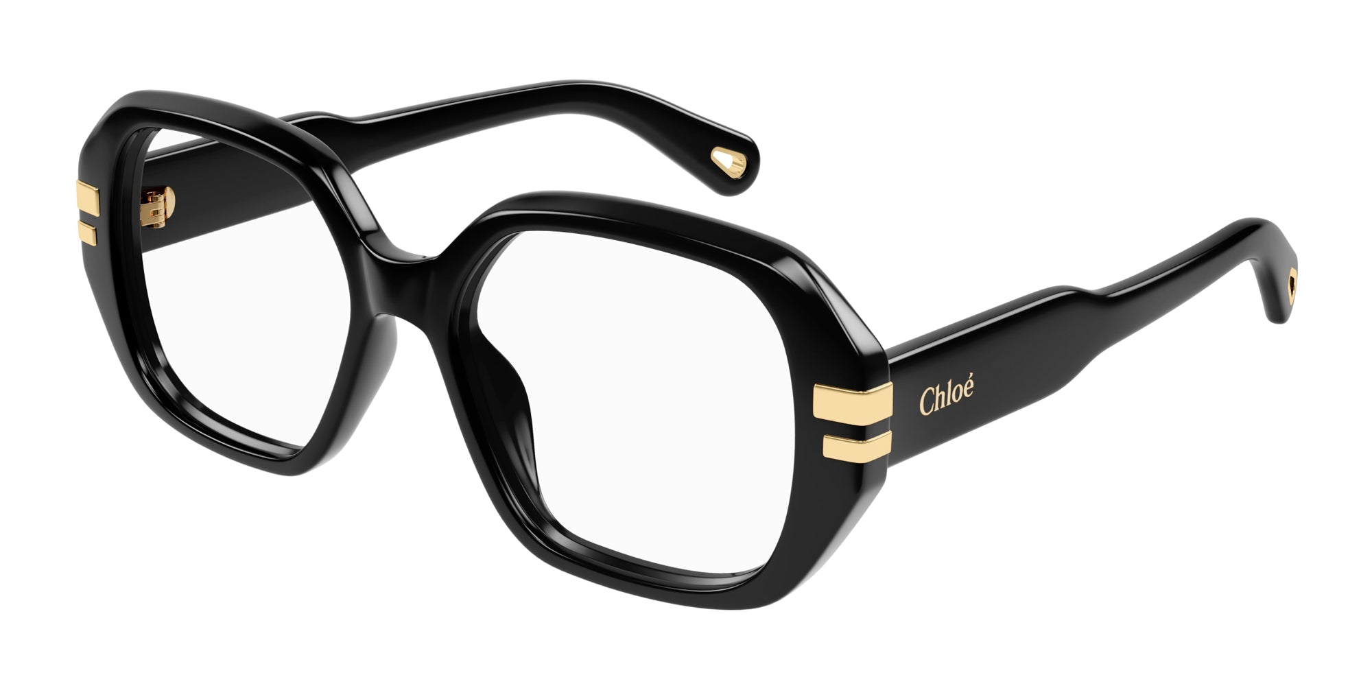 Chloe アイウェア スクエア フレム メカネ CH0266O 001 Chloe CH0266O Square Glasses | Fashion Eyewear US