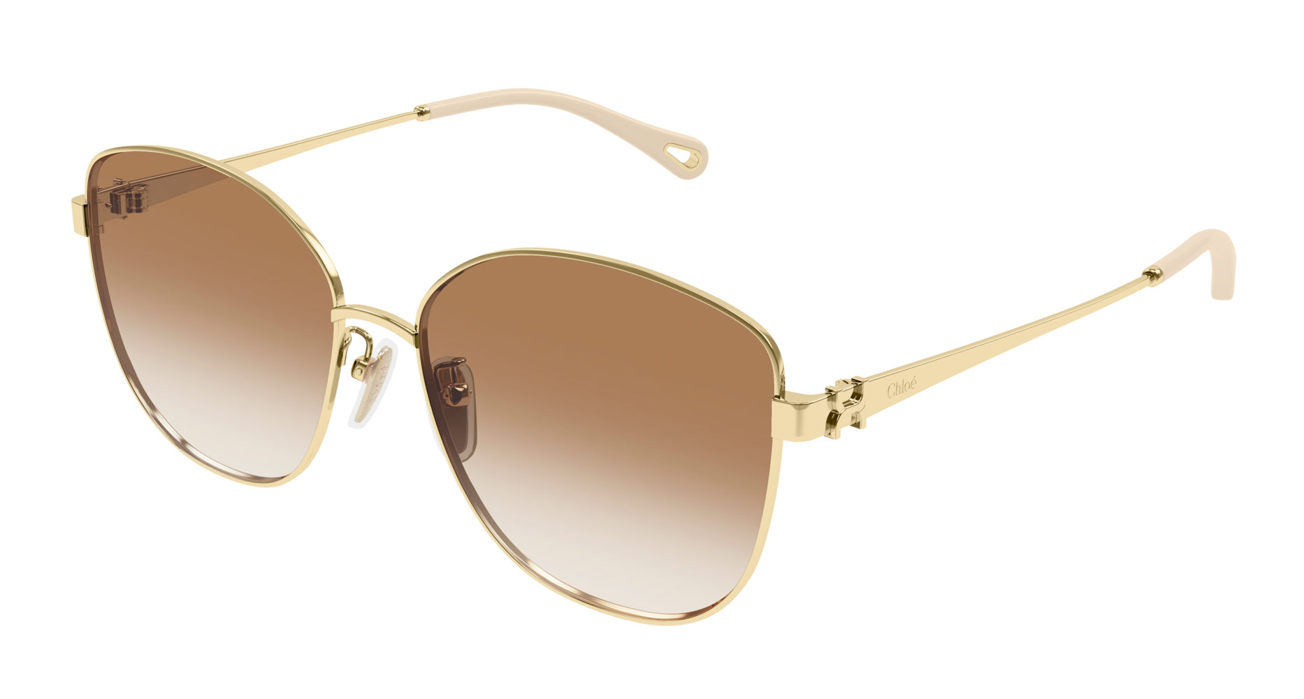 Chloe Gold Frame Sunglasses Gold with Brown Lenses Chloe CH0278S 001 Sunglasses - US main image 2