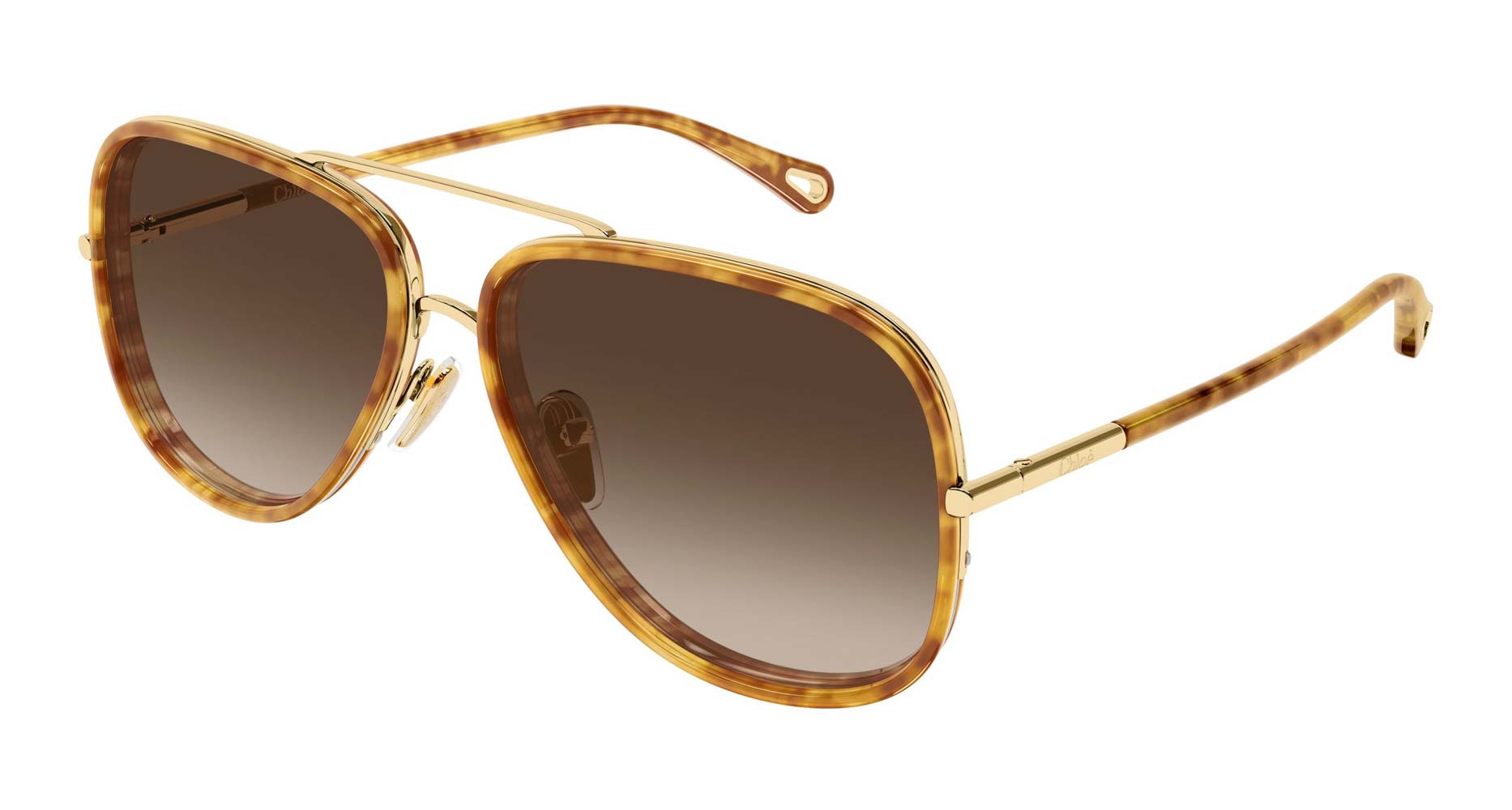 Chloé Aviator Sunglasses in Brown Gradient Chloe CH0382S 002 Sunglasses - US main image 3