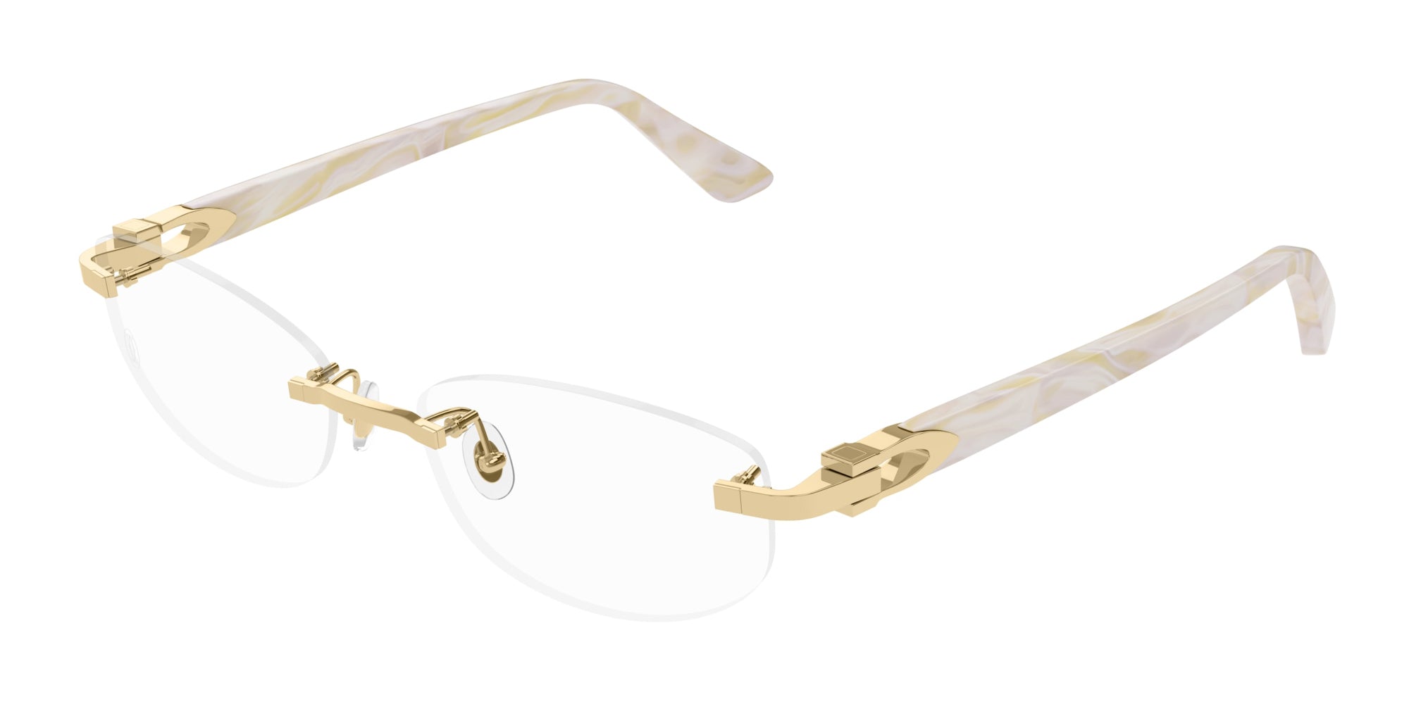 メガネ Cartier Cartier - CT0318O - 001 gold black transparen Cartier CT0318O 004 Glasses - US
