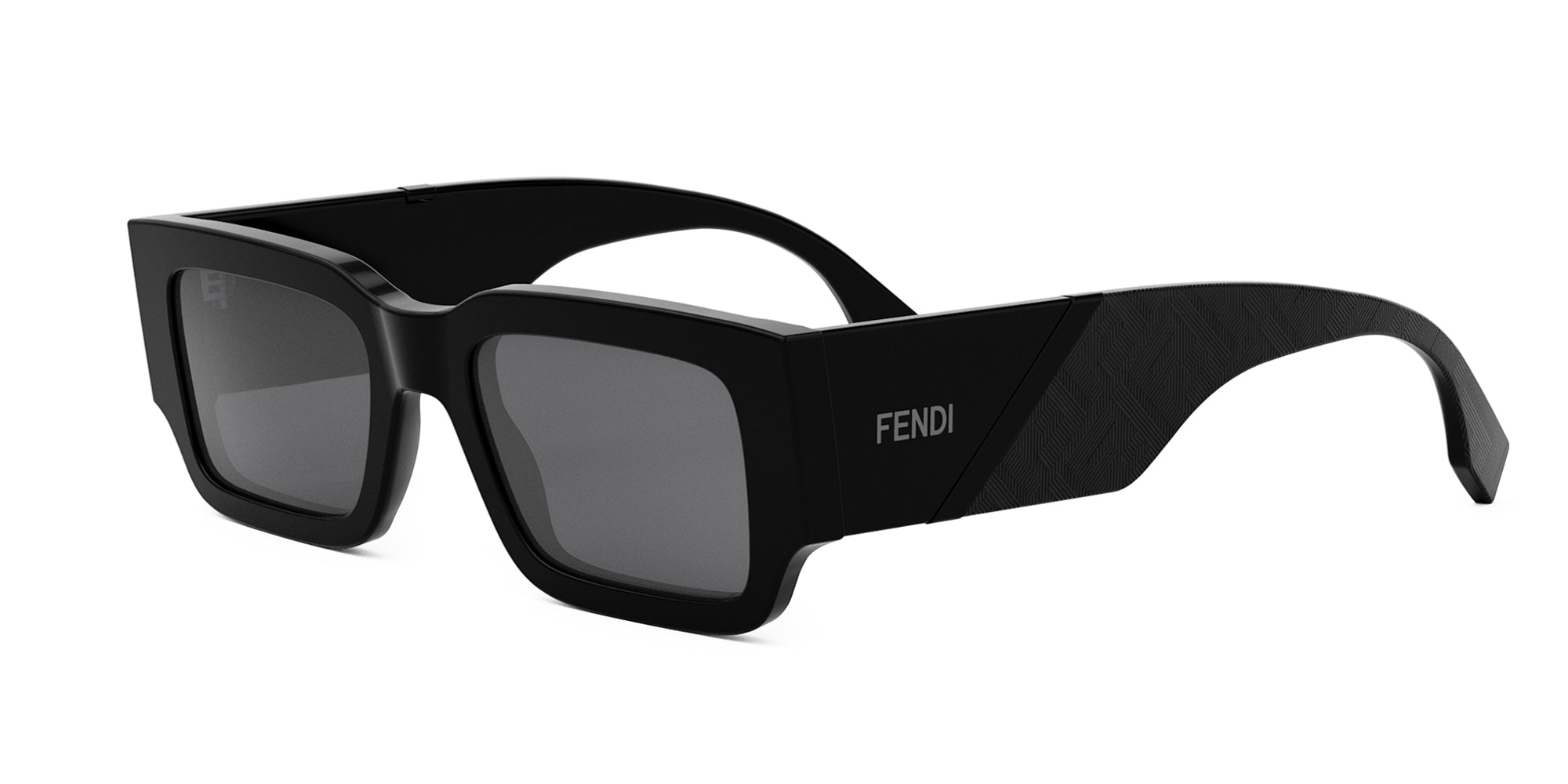 Fendi Diagonal FE40131I Rectangle Sunglasses | Fashion Eyewear