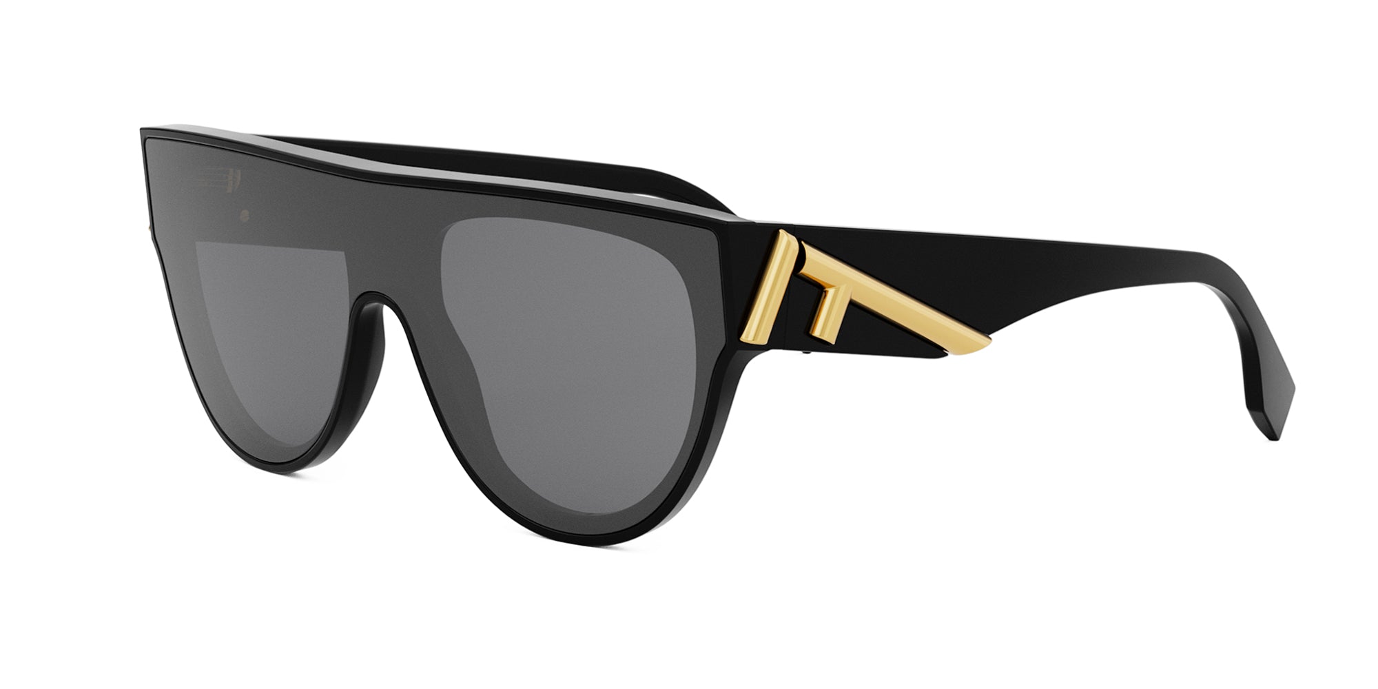FENDI シルトフレムサンクラス FE40150I 01A Fendi First FE40150I Shield Sunglasses | Fashion Eyewear US