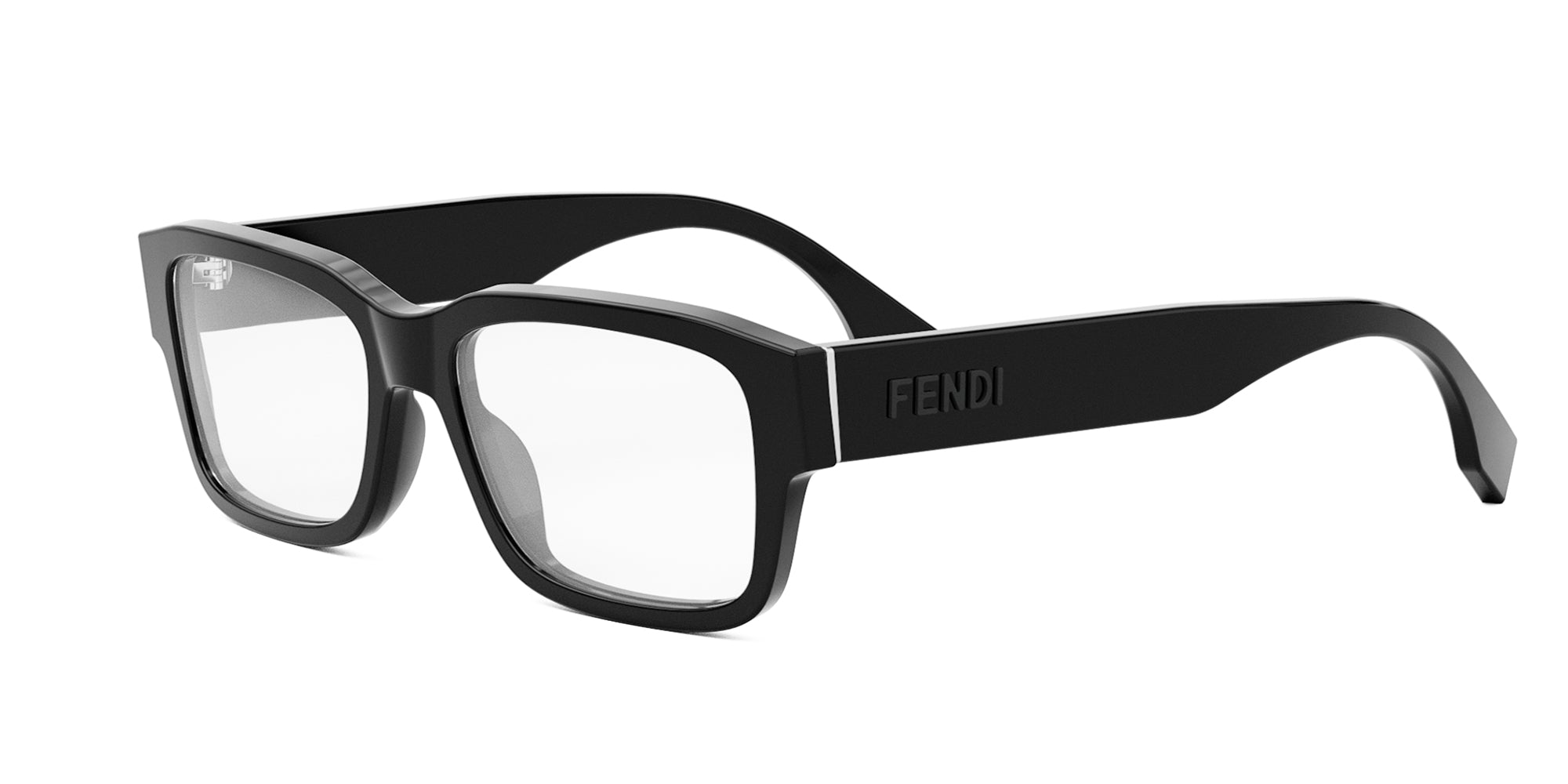 【送料&関税込】Fendi Logo Sided Clear Frame Glasses Fendi Eyeglasses Optical Frame FENDI 664 5462 110 White