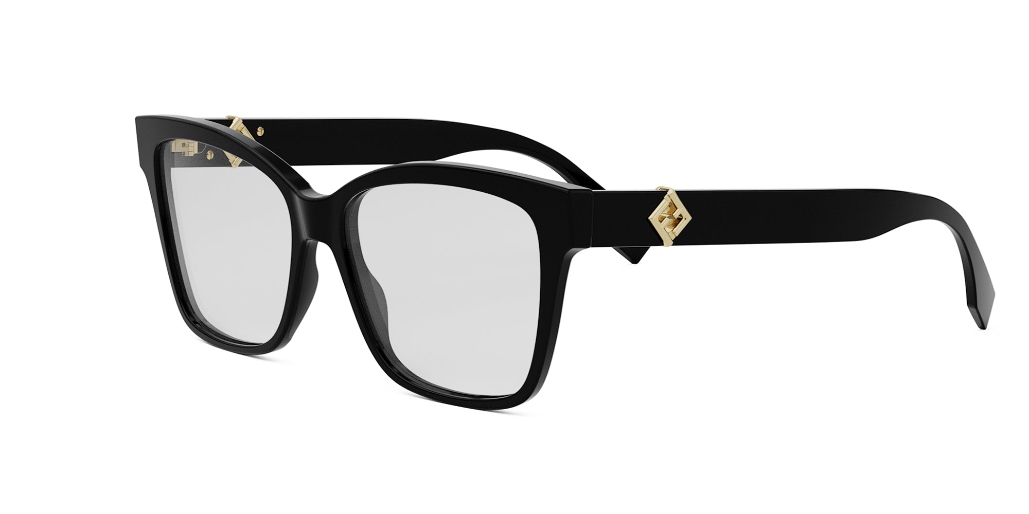 FENDI スクエアフレムメカネ FE50117I01AT55 Fendi Diamonds FE50117I Square Glasses | Fashion Eyewear US
