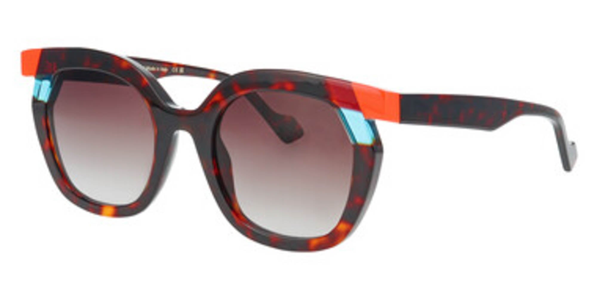 Face à Face Paris Round Tortoise Sunglasses Tortoise Frame Amber Lens Pantos Round Sunglasses | CARFIA main image 3