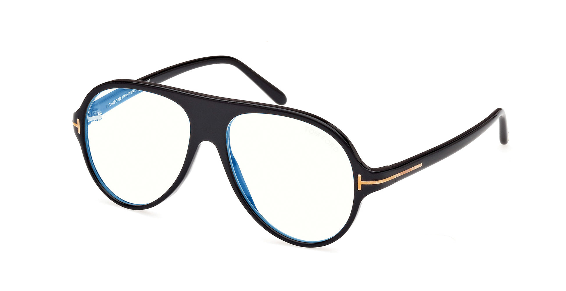 メガネ Tom Ford Blue Light Blocking Glasses TF5012B 001 Tom Ford TF5012-B Aviator Glasses | Fashion Eyewear US