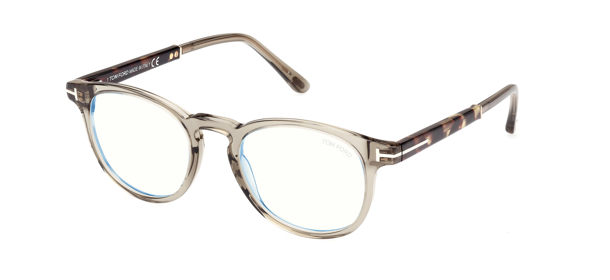 Tom Ford TF5891-B Blue Light Round Glasses | Fashion Eyewear US