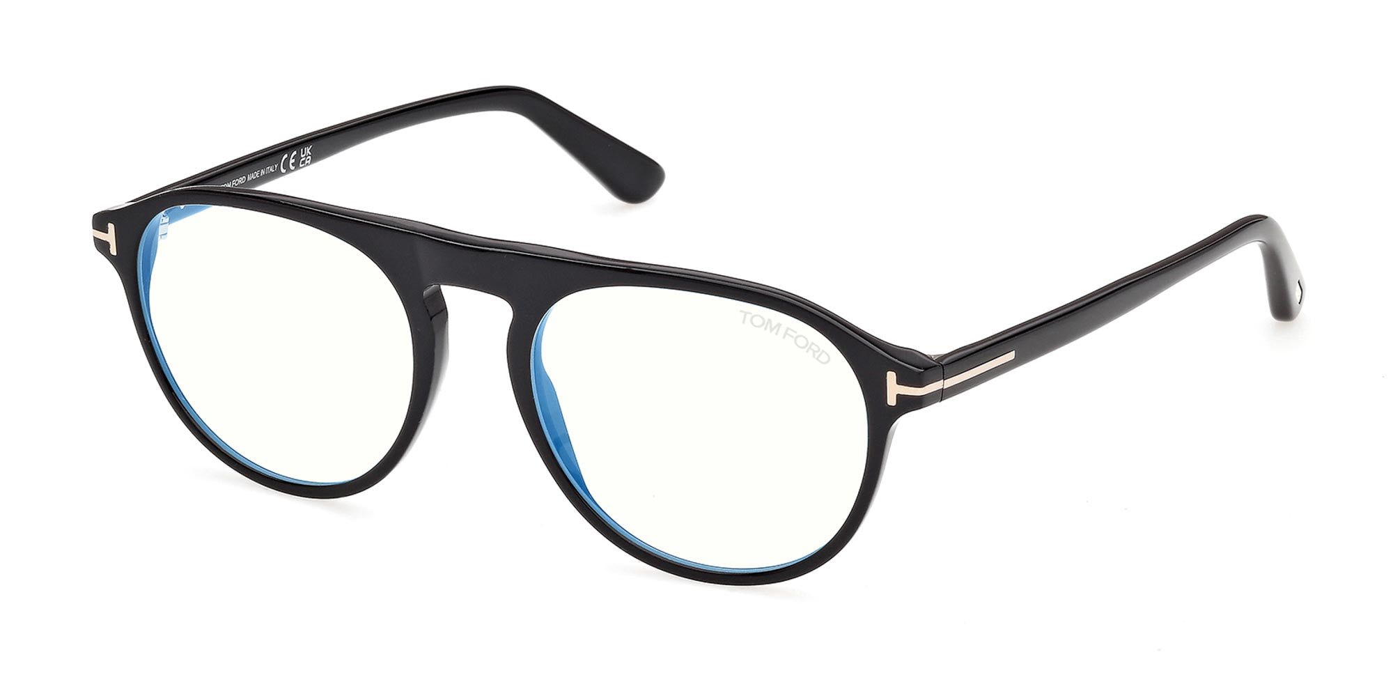 Tom Ford TF6118-B Blue Light Round Glasses | Fashion Eyewear US