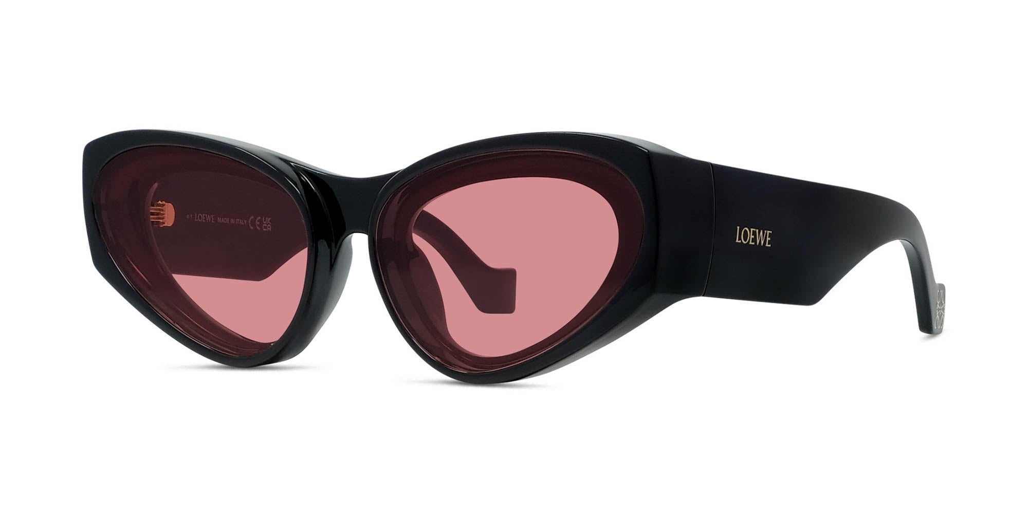 Loewe Signature LW40171U Cat Eye Sunglasses | Fashion Eyewear US display picture 3