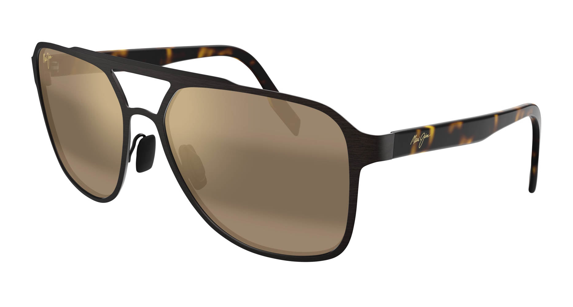 Maui Jim 2nd Reef MJ0607S Aviator Sunglasses | Fashion Eyewear US