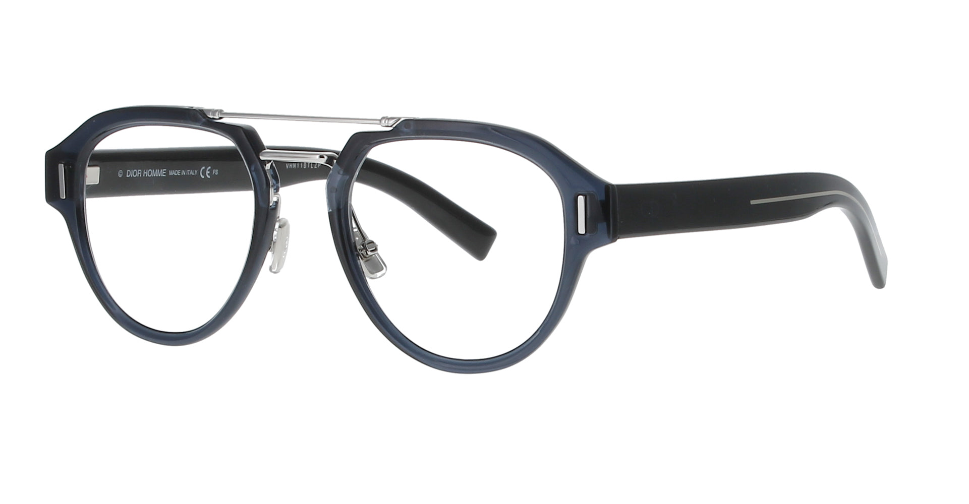 Black Dior Fraction O5 Frame Aviator Glasses | Fashion Eyewear US