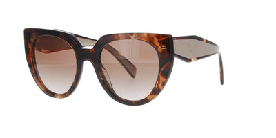 Cat-Eye Caramel Tortoise/Powder Prada Sunglasses