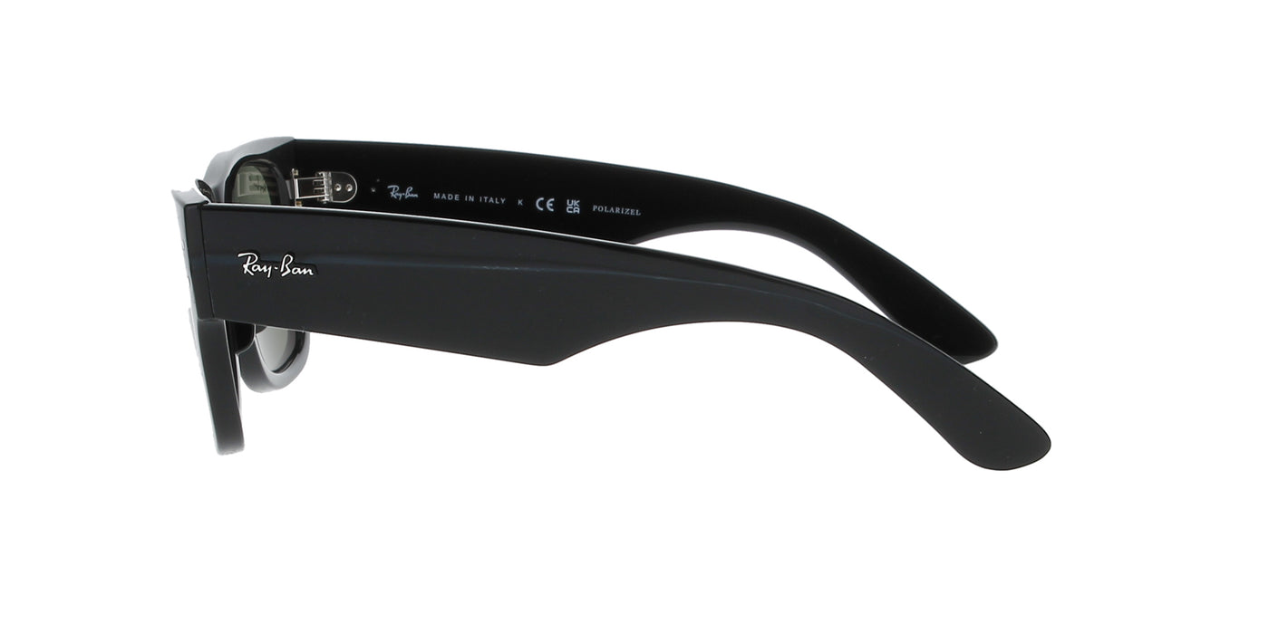 Black Mega Wayfarer Polarised Sunglasses