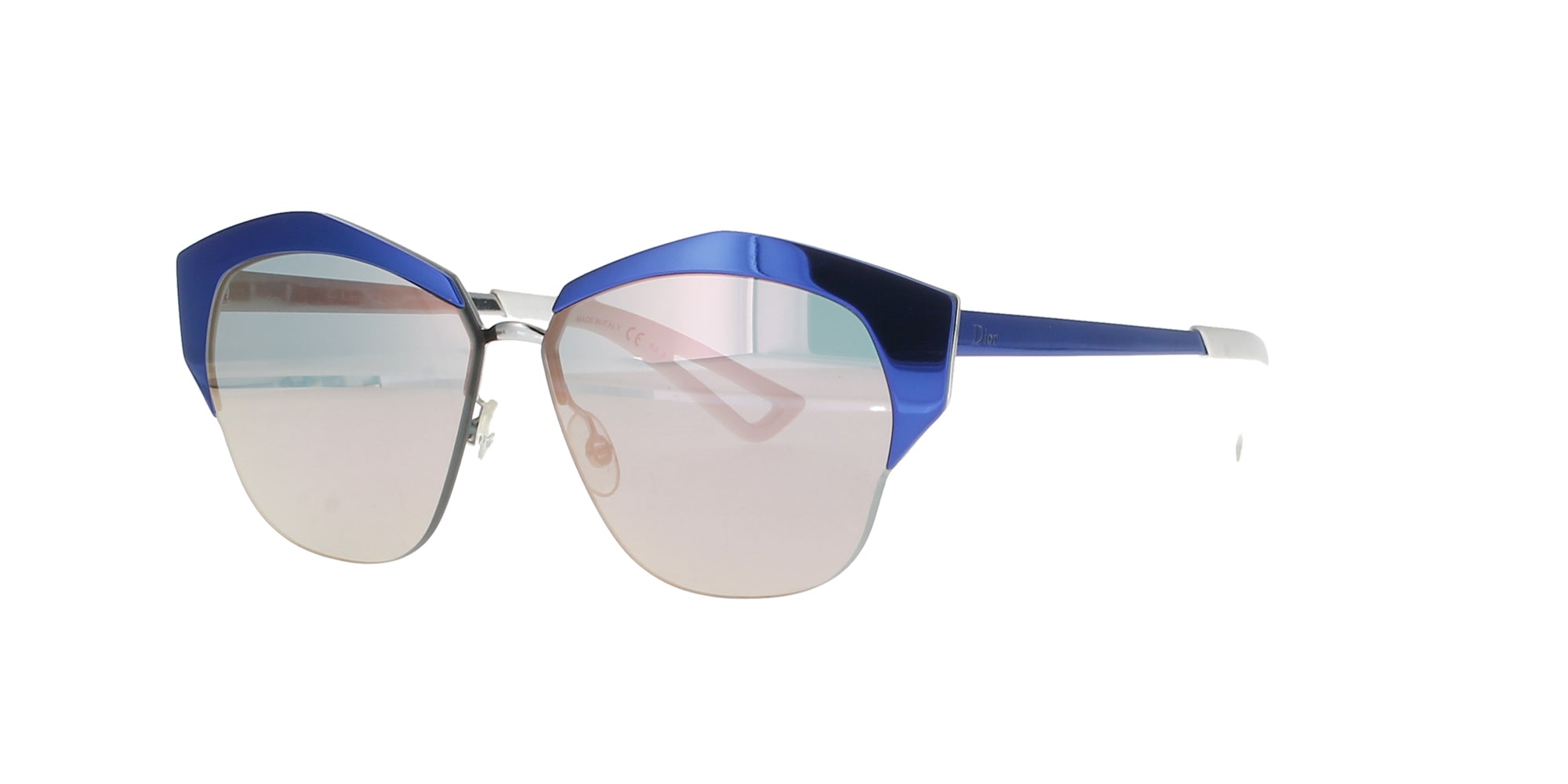Blue Mirrored Dior Sunglasses Cat Eye Sunglasses Fashion Eyewear UK
