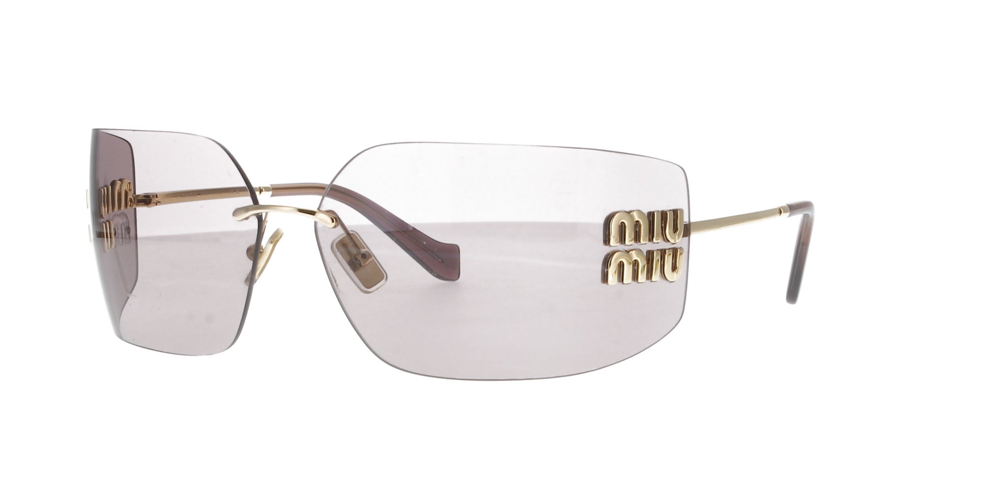 Miu Miu Rimless Runway MU 54YS ZVN20F Sunglasses - US