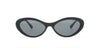 Chanel Oval Black with Pink Sunglasses