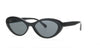 Chanel Oval Black with Pink Sunglasses