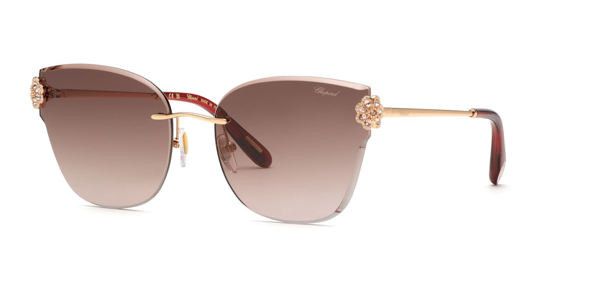 Chopard SCHL57S Cat Eye Sunglasses | Fashion Eyewear display picture 2