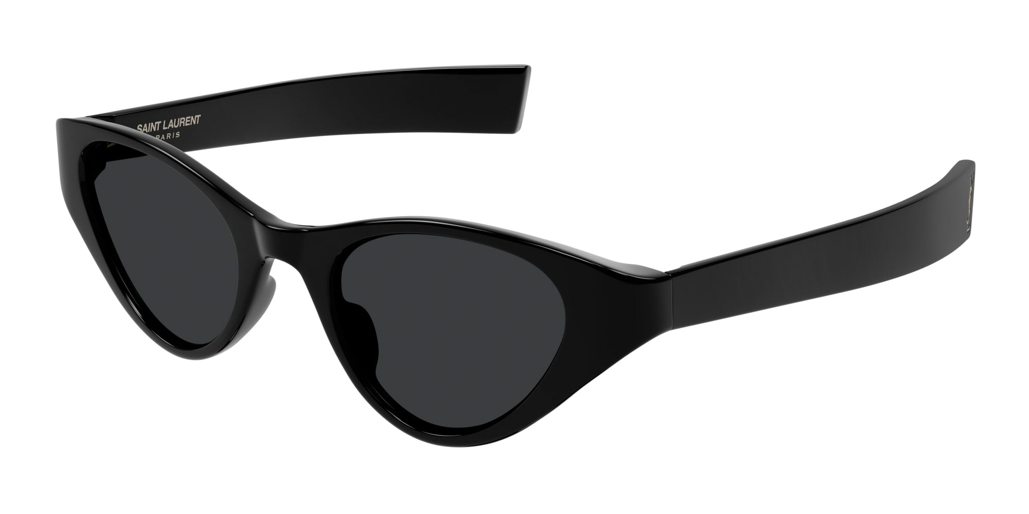 Saint Laurent SL M144 Women Black Cat Eye Sunglasses