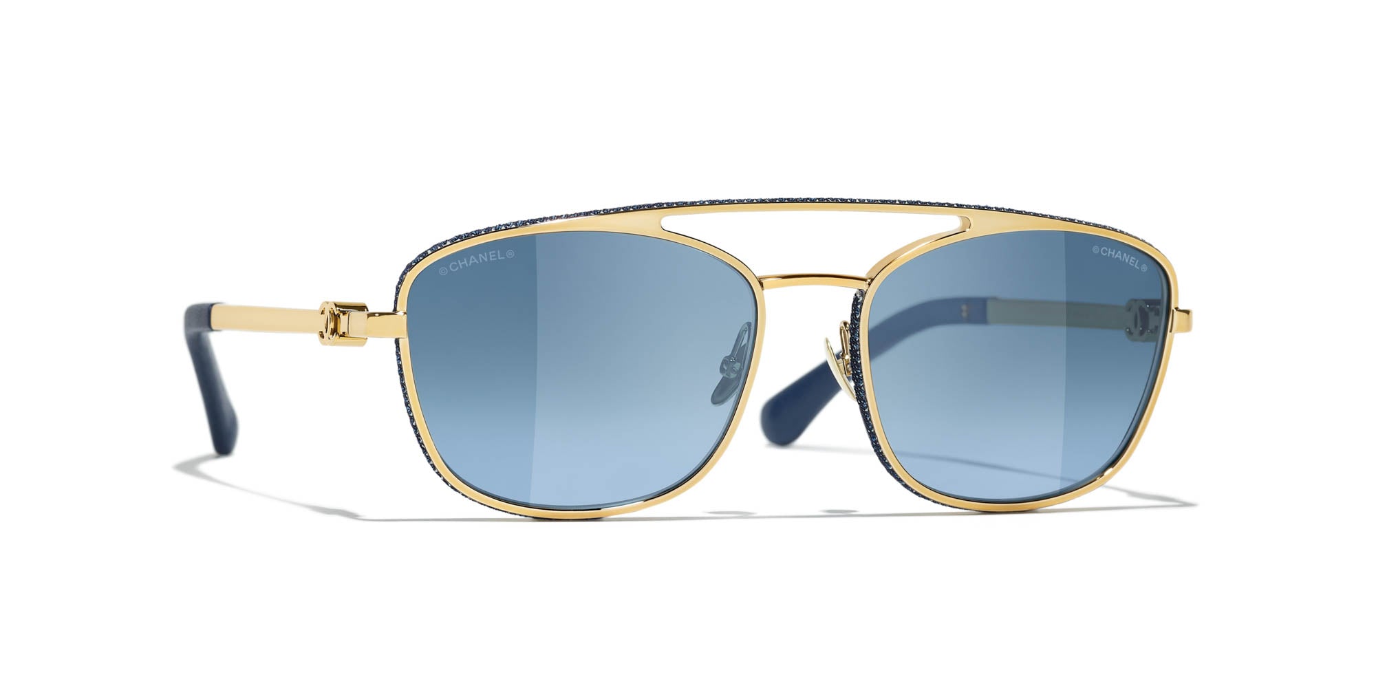 CHANEL 4290Q Pilot Sunglasses | Fashion Eyewear US