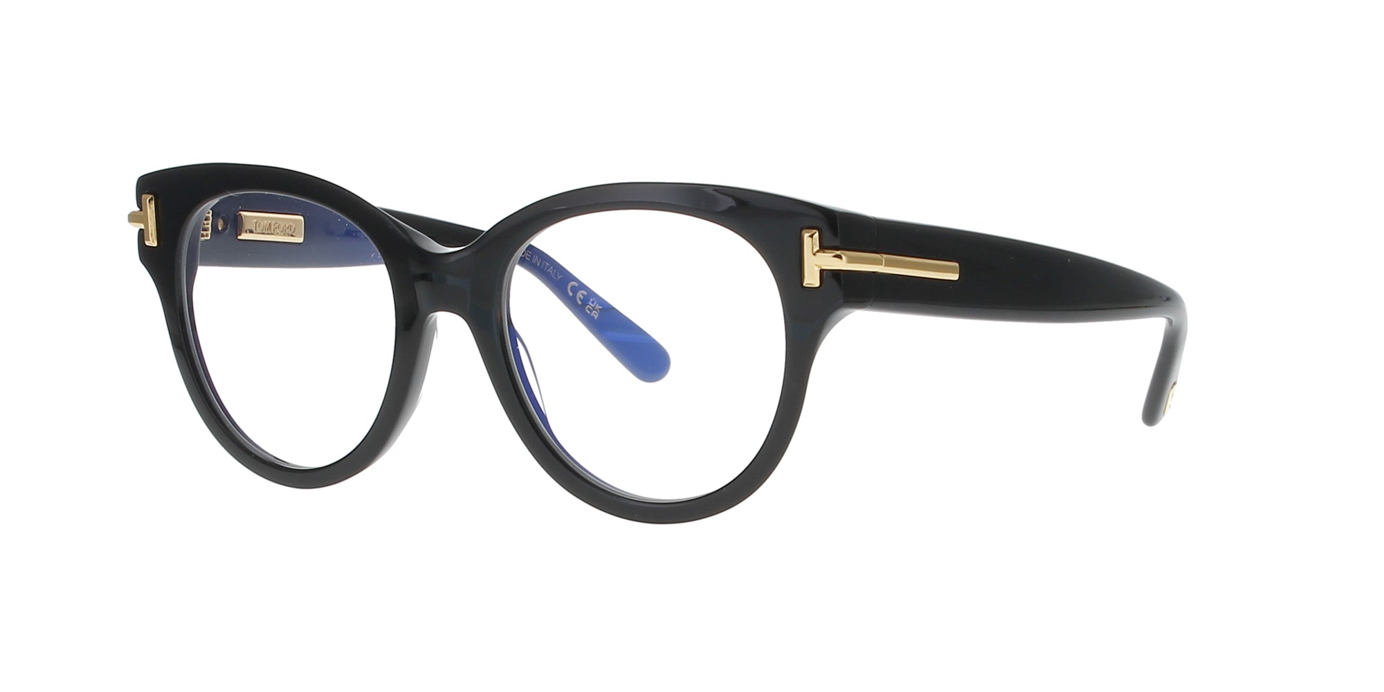 Tom Ford Icon TF6029-B Blue Light Round Glasses | Fashion  display picture 2