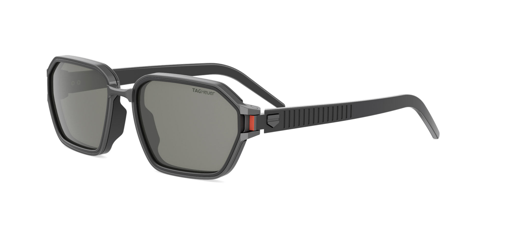 Lunettes De Vue TAG Heuer En Titane - Modèle TH 7204-001 - Monture Semi-cerclée Argentée Neuve