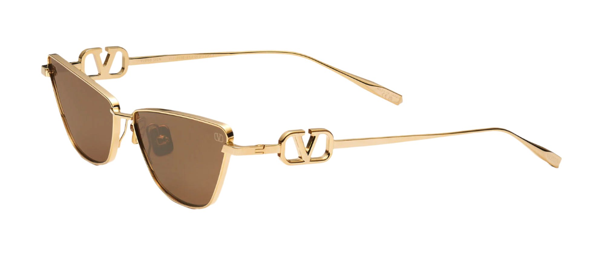 Valentino Cream Cat-Eye Square Sunglasses with Brown Gradient Lenses Buy VALENTINO Square Sunglasses Online | MAGRABi KSA main image 4