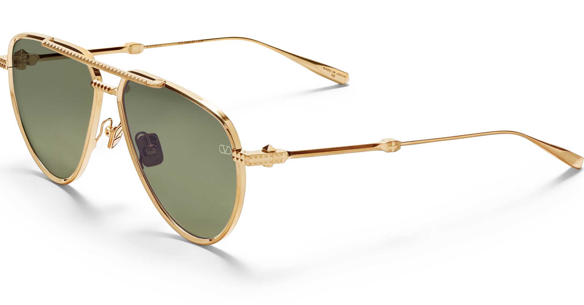 Valentino V-STUD II VLS133 Aviator Sunglasses | Fashion Eyewear US