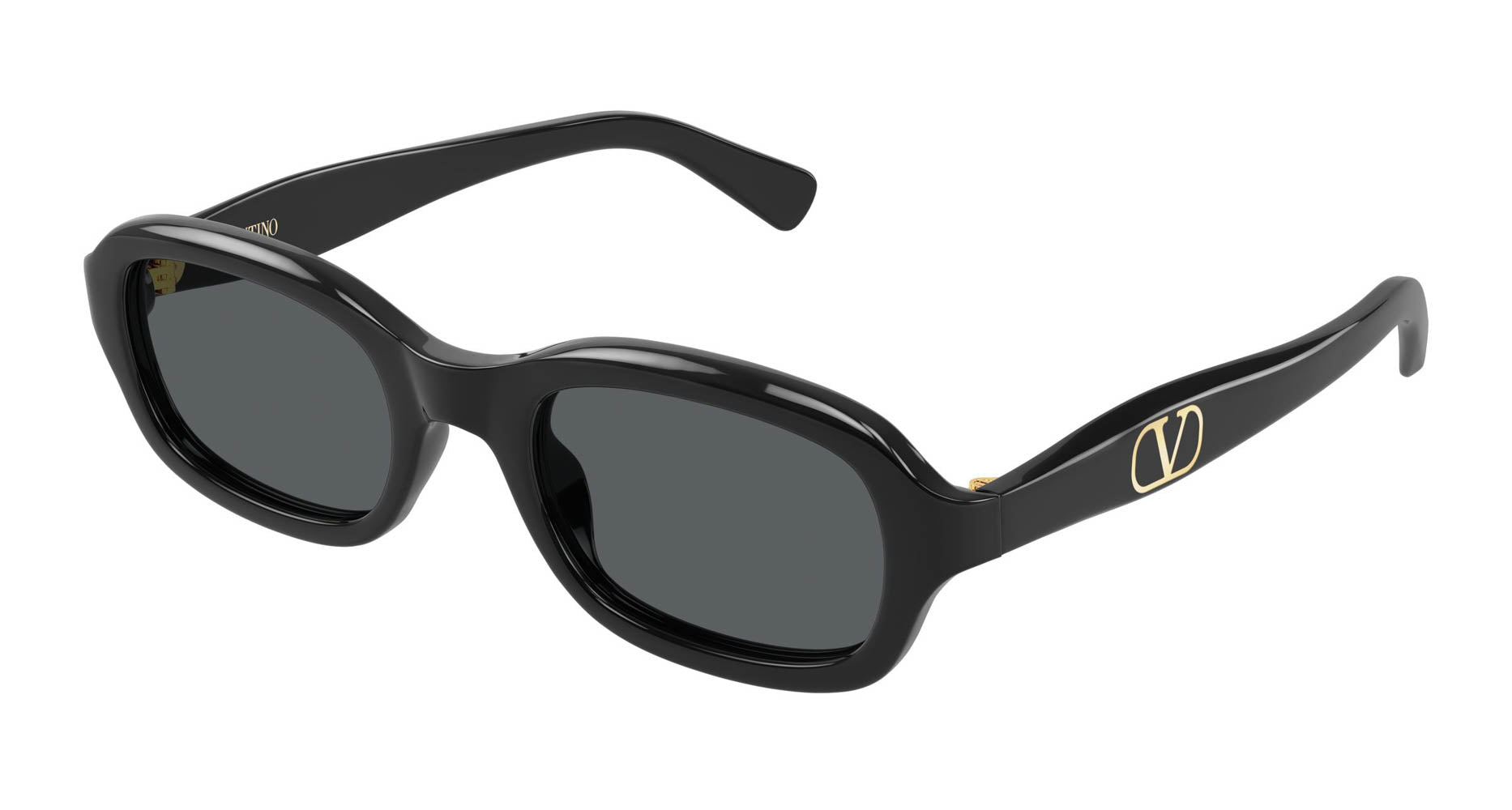 Valentino Black Sunglasses with Gradient Smoke Lenses Valentino VLS 180 A Sunglasses - US main image 3