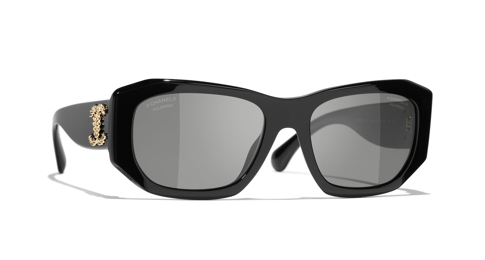 CHANEL 5554 Rectangle Sunglasses | Fashion Eyewear US